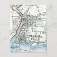 Niagara Falls Birds Eye View Map