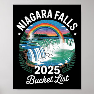 Niagara Falls Bucket List 2025 Family Trip Summer Poster