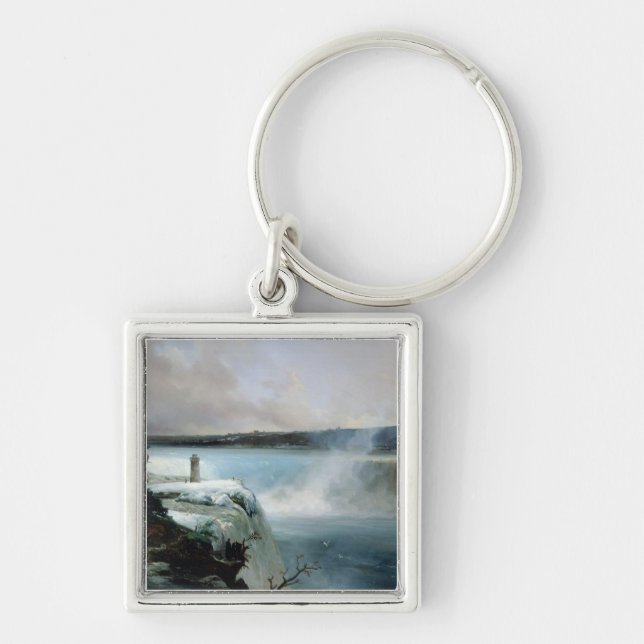 Niagara Falls, c.1837-40 (oil on canvas) Keychain (Front)