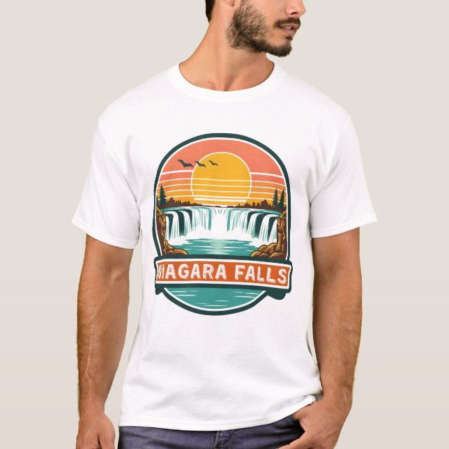 niagara falls canada retro design  T-Shirt (Front)