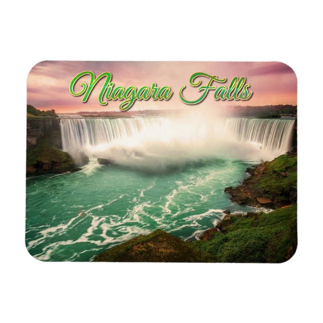 Niagara Falls, Canada sunset stylized Magnet (Horizontal)