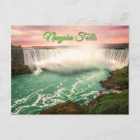 Niagara Falls Canada sunset stylized