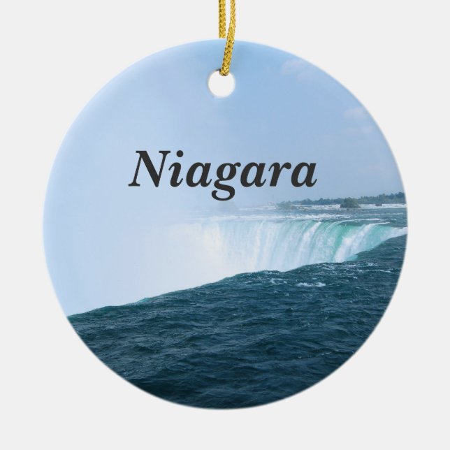 Niagara Falls Ceramic Ornament (Front)
