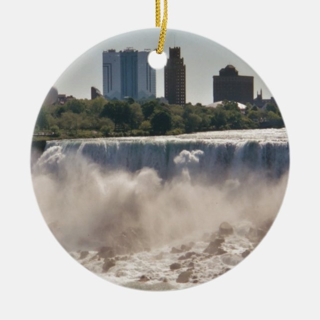 Niagara Falls Ceramic Ornament (Front)
