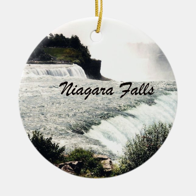 Niagara Falls Ceramic Ornament (Front)