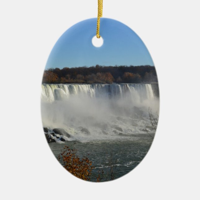 Niagara falls ceramic ornament (Front)