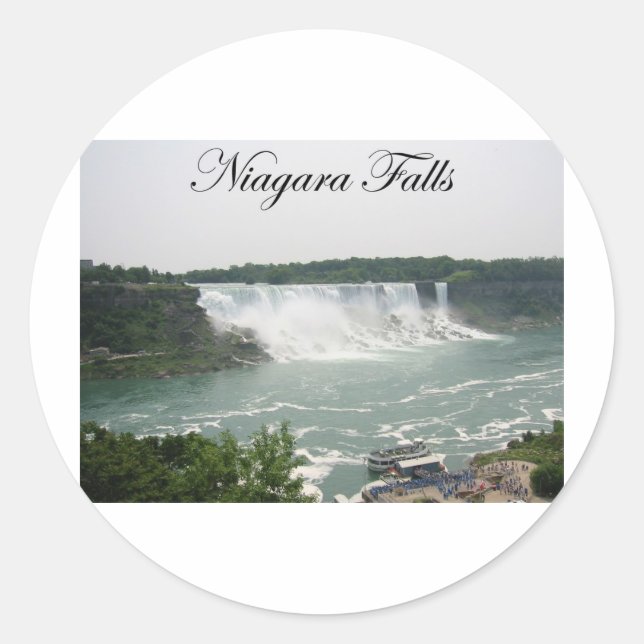 Niagara Falls Classic Round Sticker (Front)