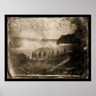 Niagara Falls Daguerreotype 1853 Poster