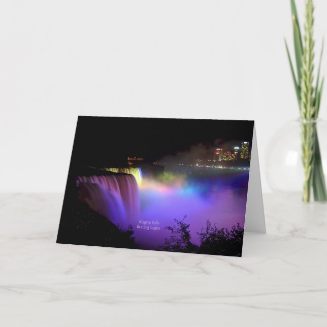 Niagara Falls, Dancing Lights, Card (Front)