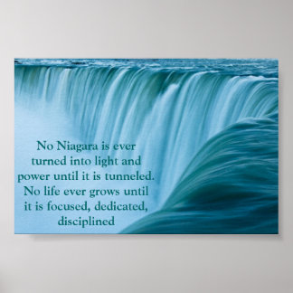 Niagara Falls Dedicated and Disciplined Poster