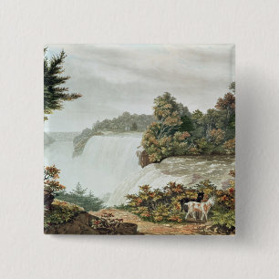 Niagara Falls, from Goat Island 2 Inch Square Button