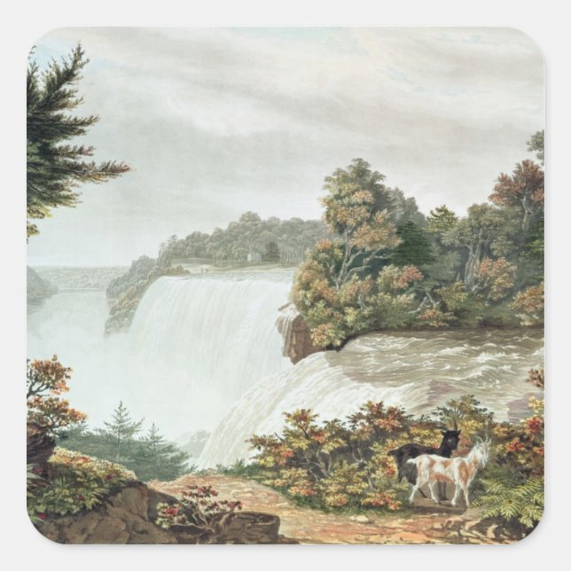 Niagara Falls, from Goat Island Square Sticker (Front)