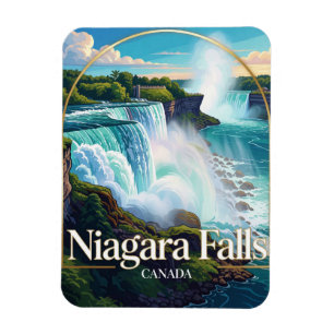 Niagara Falls Horseshoe Falls Ontario Travel Magnet