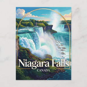 Niagara Falls Horseshoe Falls Ontario Travel Postcard