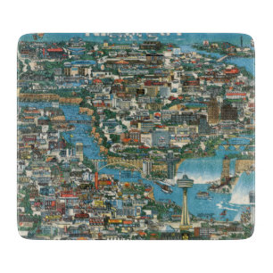 Niagara Falls Map Cutting Board