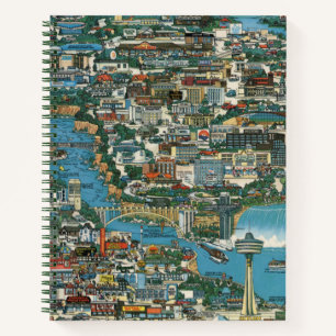 Niagara Falls Map Notebook