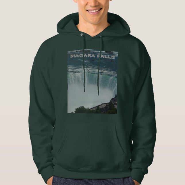Niagara Falls Men's Basic Hooded Sweatshirt (Front)