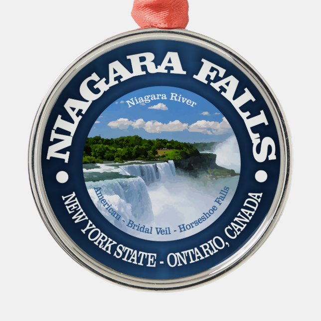 Niagara Falls Metal Ornament (Front)