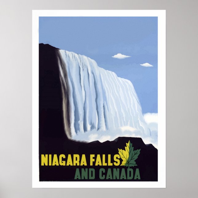 Niagara falls, natural wander, Canada, vintage Poster (Front)