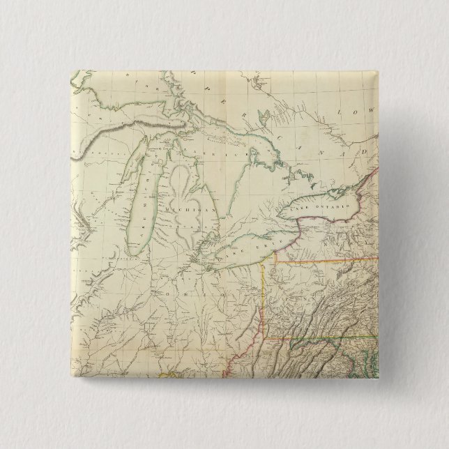 Niagara Falls, New York 2 Inch Square Button (Front)