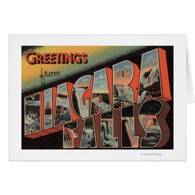 Niagara Falls, New York - Large Letter Scenes (Front Horizontal)