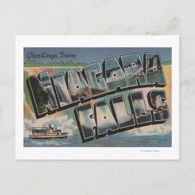 Niagara Falls, New York - Large Letter Scenes 2 Postcard (Front)