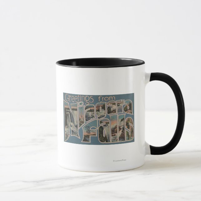 Niagara Falls, New York - Large Letter Scenes 4 Mug (Right)
