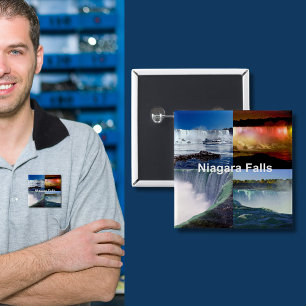 Niagara Falls New York Photo Views 2 Inch Square Button