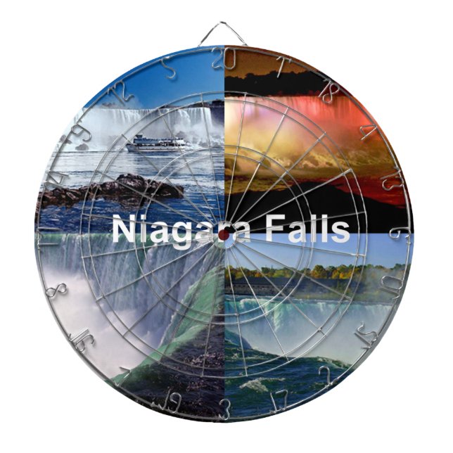 Niagara Falls New York Photo Views Dartboard (Front)