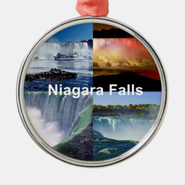 Niagara Falls New York Photo Views Metal Ornament (Front)