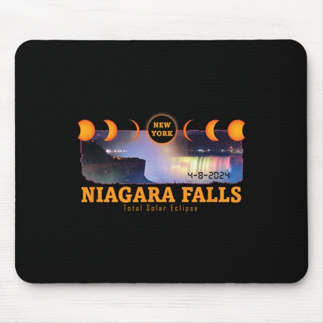 Niagara Falls New York Total Solar Eclipse Souveni Mouse Pad (Front)