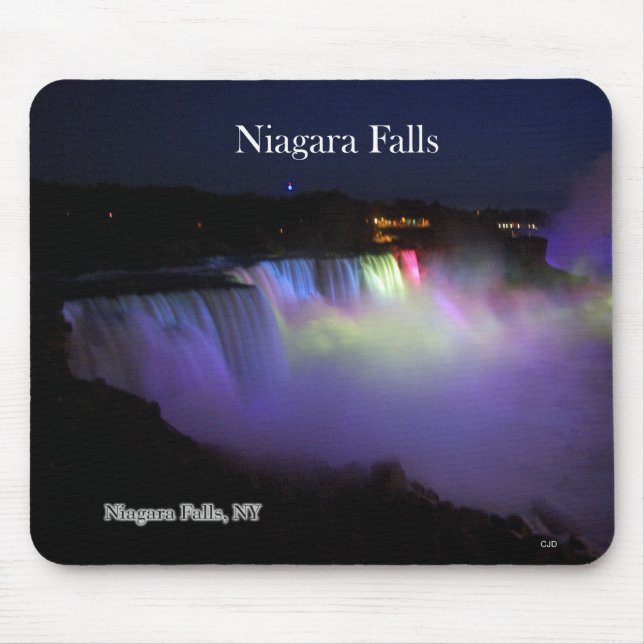 Niagara Falls night mousepad (Front)