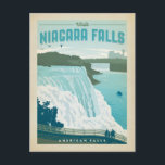 Niagara Falls, NY Postcard<br><div class="desc">Anderson Design Group is an award-winning illustration and design firm in Nashville,  Tennessee. Founder Joel Anderson directs a team of talented artists to create original poster art that looks like classic vintage advertising prints from the 1920s to the 1960s.</div>