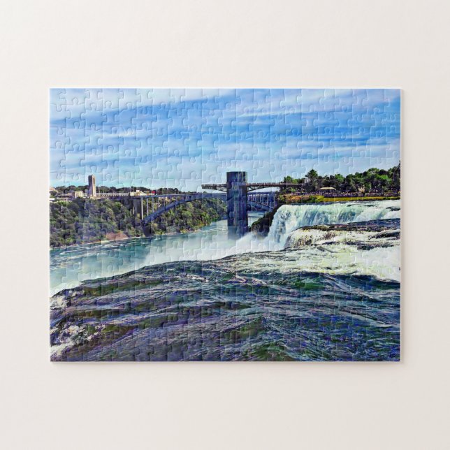 Niagara Falls NY: Prospect Point Observation Tower Jigsaw Puzzle (Horizontal)