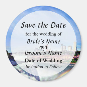 Niagara Falls NY - Under the Rainbow Save the Date Magnet