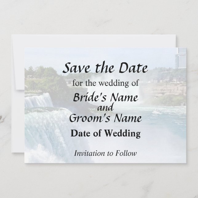 Niagara Falls NY - View From the American Side Save The Date (Front)