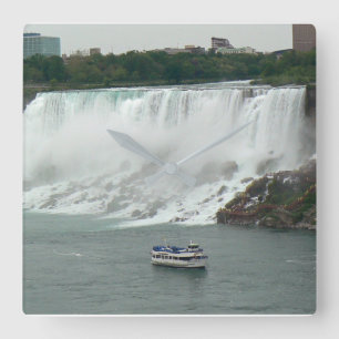 Niagara Falls on the Canadian Side Square Wall Clock