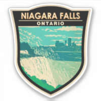 Niagara Falls Ontario Travel Art Vintage