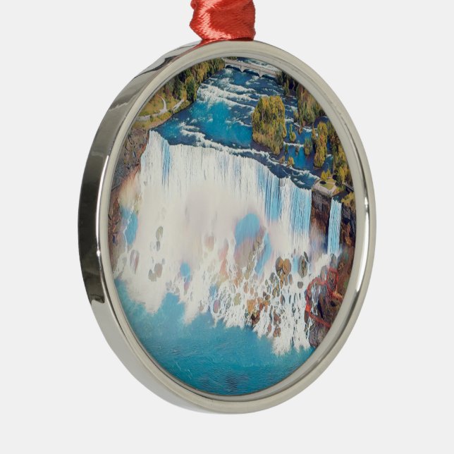 NIAGARA FALLS - Panorama Metal Ornament (Right)