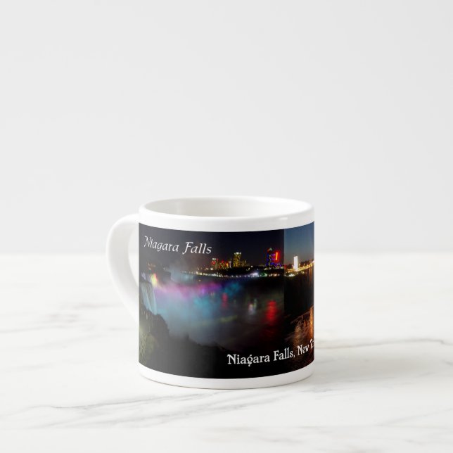 Niagara Falls Peace Bridge espresso mug (Front Left)