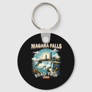 Niagara Falls Road Trip 2024 Family Trip Summer Va Keychain
