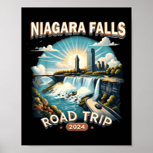 Niagara Falls Road Trip 2024 Family Trip Summer Va Poster