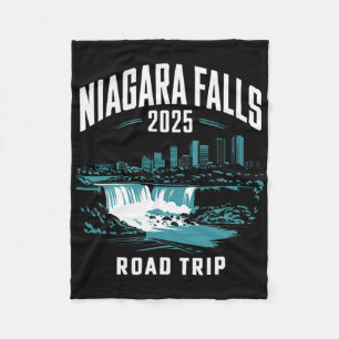 Niagara Falls Road Trip 2025 Family Trip Friends G Fleece Blanket