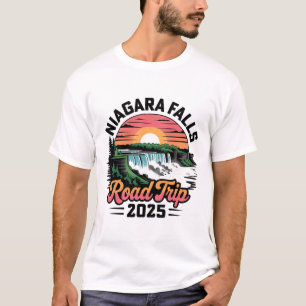 Niagara Falls Road Trip 2025 Family Trip Summer Va T-Shirt
