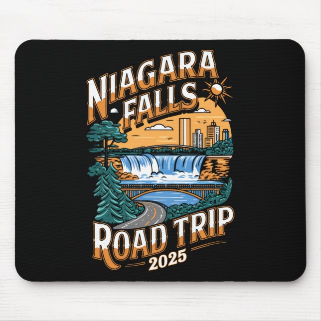 Niagara Falls Road Trip 2025 - Summer Vacation  Mouse Pad (Front)