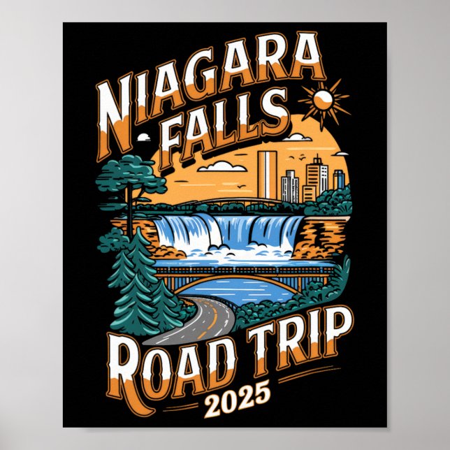 Niagara Falls Road Trip 2025 - Summer Vacation  Poster (Front)