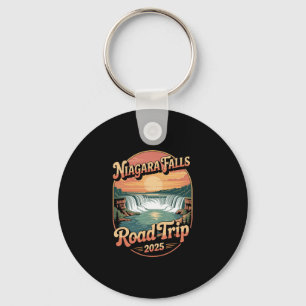 Niagara Falls Road Trip 2025 Summer Vacation Souve Keychain