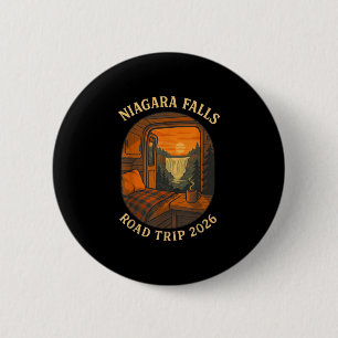 Niagara falls road trip 2026 summer vacation 2 inch round button
