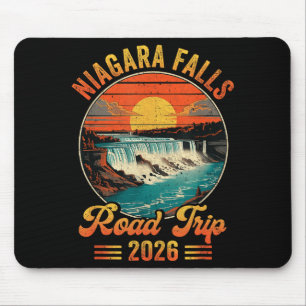 Niagara falls road trip 2026 summer vacation famil mouse pad