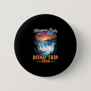 Niagara Falls Road Trip Family Vacation Trip Men W 2 Inch Round Button